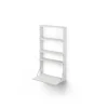 Étagère murale avec bureau Gridlock - M1-A4-0-D, White stained Ash