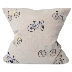 Taie Bicycles 48x48 cm, Beige