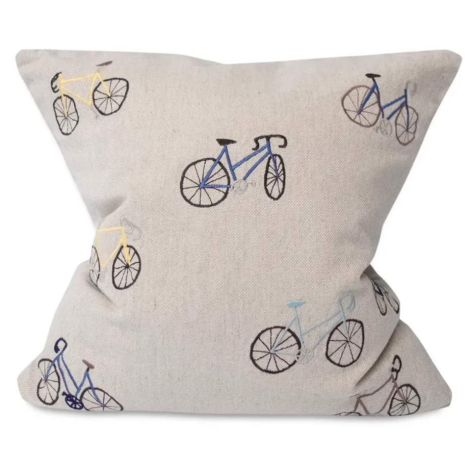 Taie Bicycles 48x48 cm, Beige