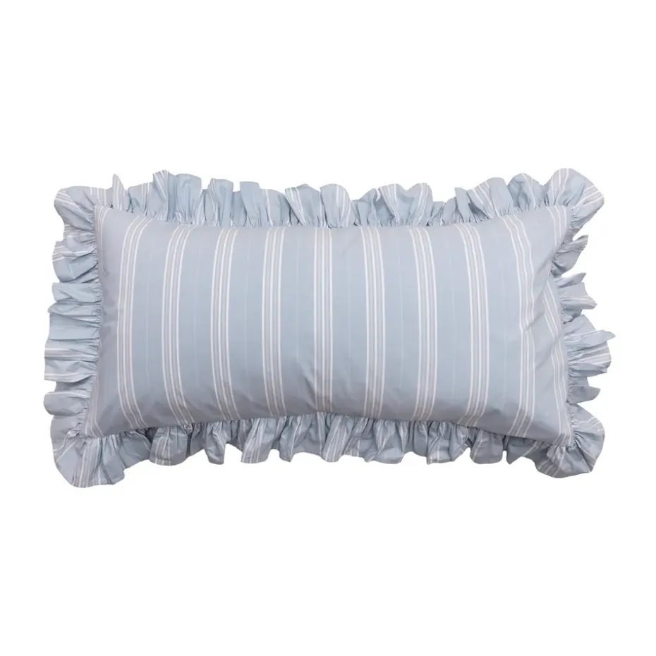 Taie d'oreiller Camicia Balza, Bleu clair, 50x90 cm