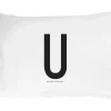 Taie d'oreiller Design Letters 70x50 cm, U