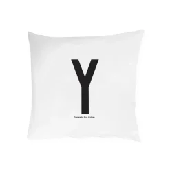 Taie d'oreiller Design Letters 63x60 cm, Y