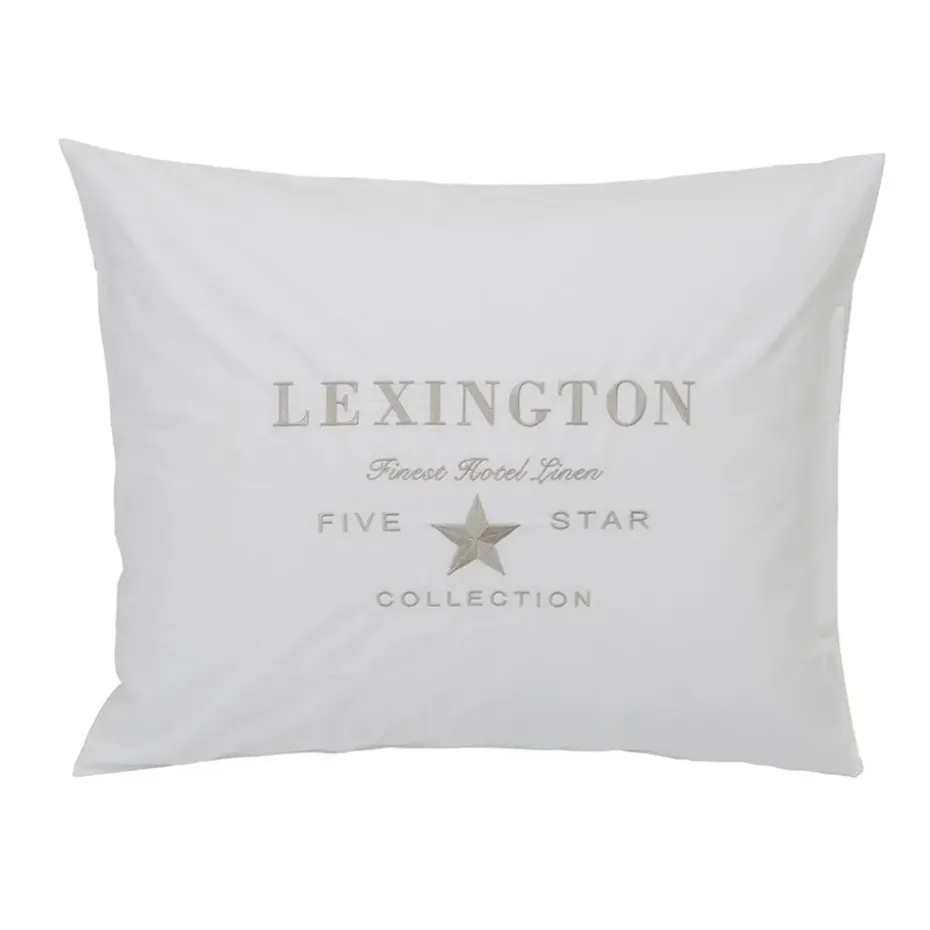 Taie d'oreiller Hotel Embroidery 50x60 cm, Blanc-beige clair