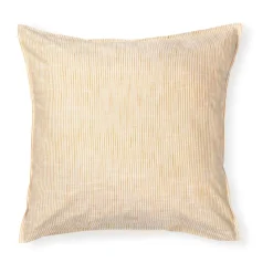 Taie d'oreiller Monochrome Lines 50x60 cm, Ocre blanc