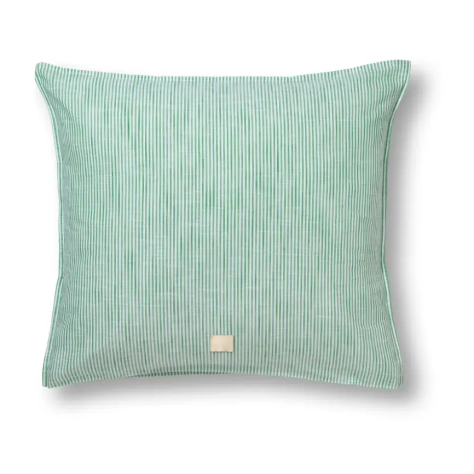 Taie d'oreiller Monochrome Lines 50x60 cm, Vert-blanc
