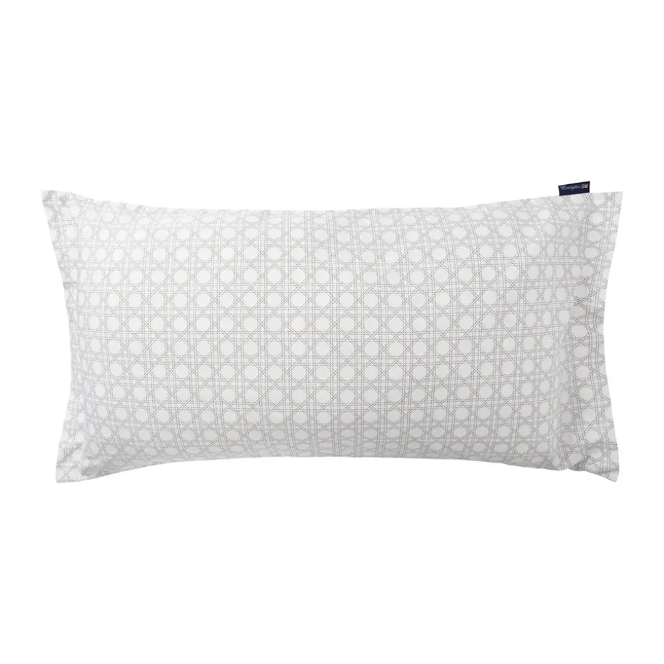 Taie d'oreiller Rattan Printed 50x90 cm, White
