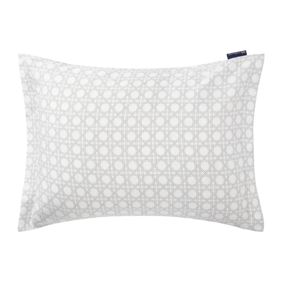 Taie d'oreiller Rattan Printed 50x60 cm, White