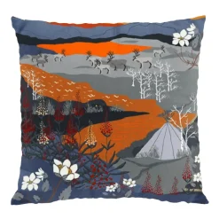 Taie Fjällvandring 47x47 cm, Orange