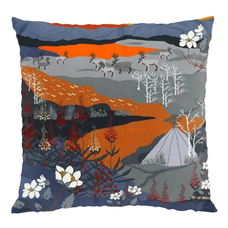 Taie Fjällvandring 47x47 cm, Orange