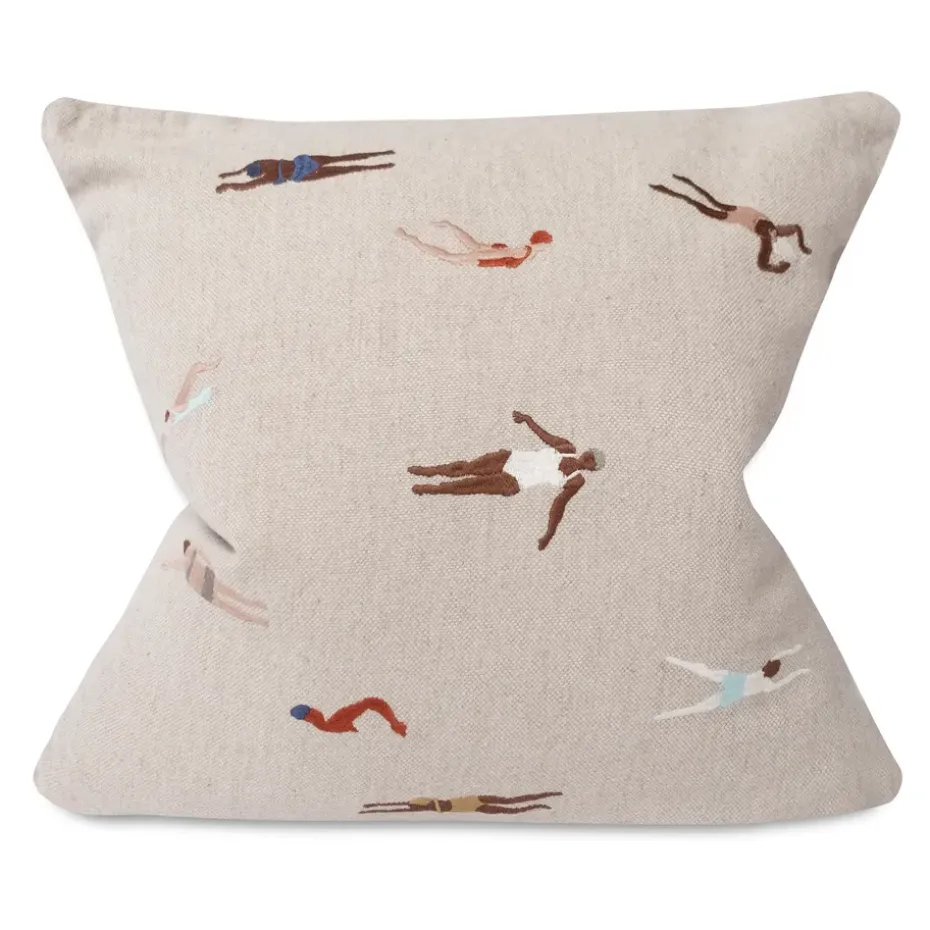 Taie Swimmers 48x48 cm, Beige