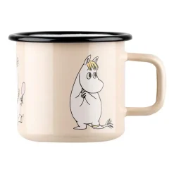 Taisse en émail Snorkmaiden Retro 37 cl, Beige