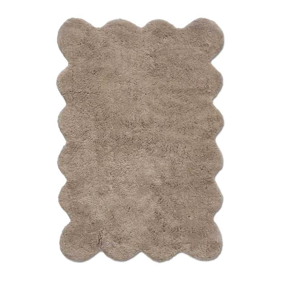 Tapis de bain Clam 60x90 cm, Beige