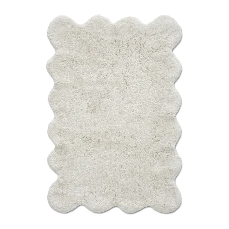 Tapis de bain Clam 60x90 cm, Blanc