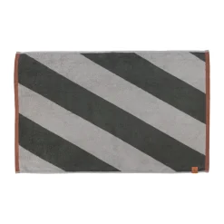 Tapis de bain Diagonal 50x80 cm, Dark olive