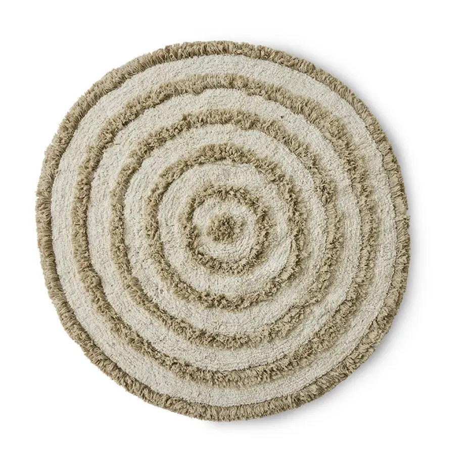 Tapis de bain HK Living Ø120 cm, Cream