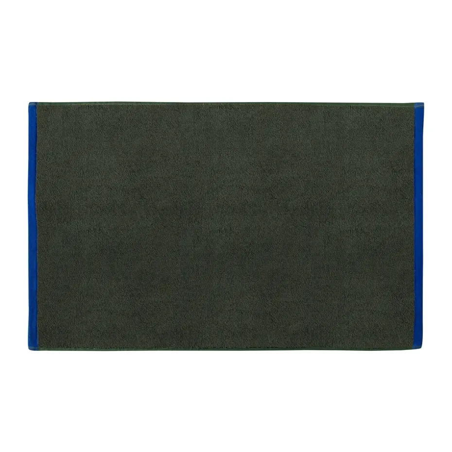 Tapis de bain Soft 50x80 cm, Dark olive-light blue