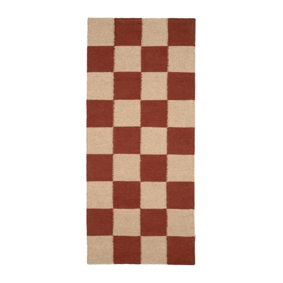 Tapis de couloir Square, Brown-naturel, 80x200 cm