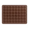 Tapis de cuisson en silicone pour macarons 40 cm Lékué, Marron