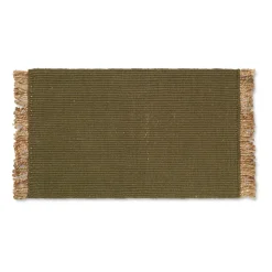 Tapis de porte Block 50x80 cm, Olive-natural