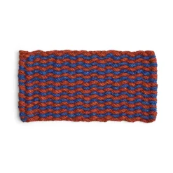 Tapis de porte Coco Stripe Wave, Brown-navy