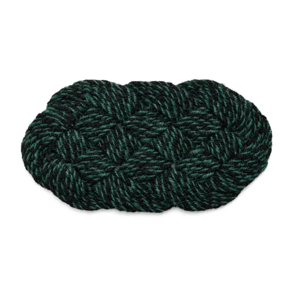 Tapis de porte Coco 40x80 cm, Swirl black