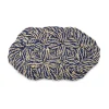 Tapis de porte Coco 40x80 cm, Swirl blue-off white