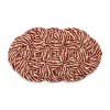 Tapis de porte Coco 40x80 cm, Swirl bordeaux-off white