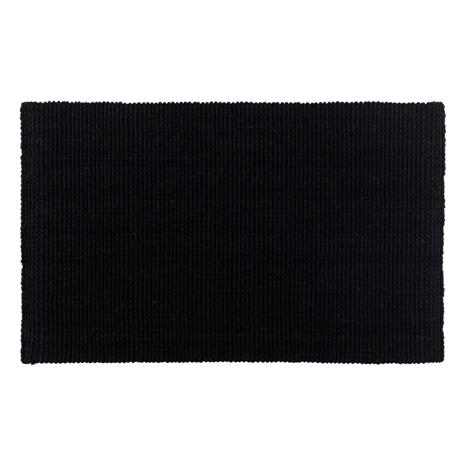 Tapis de porte Fiona noir, 45x75 cm