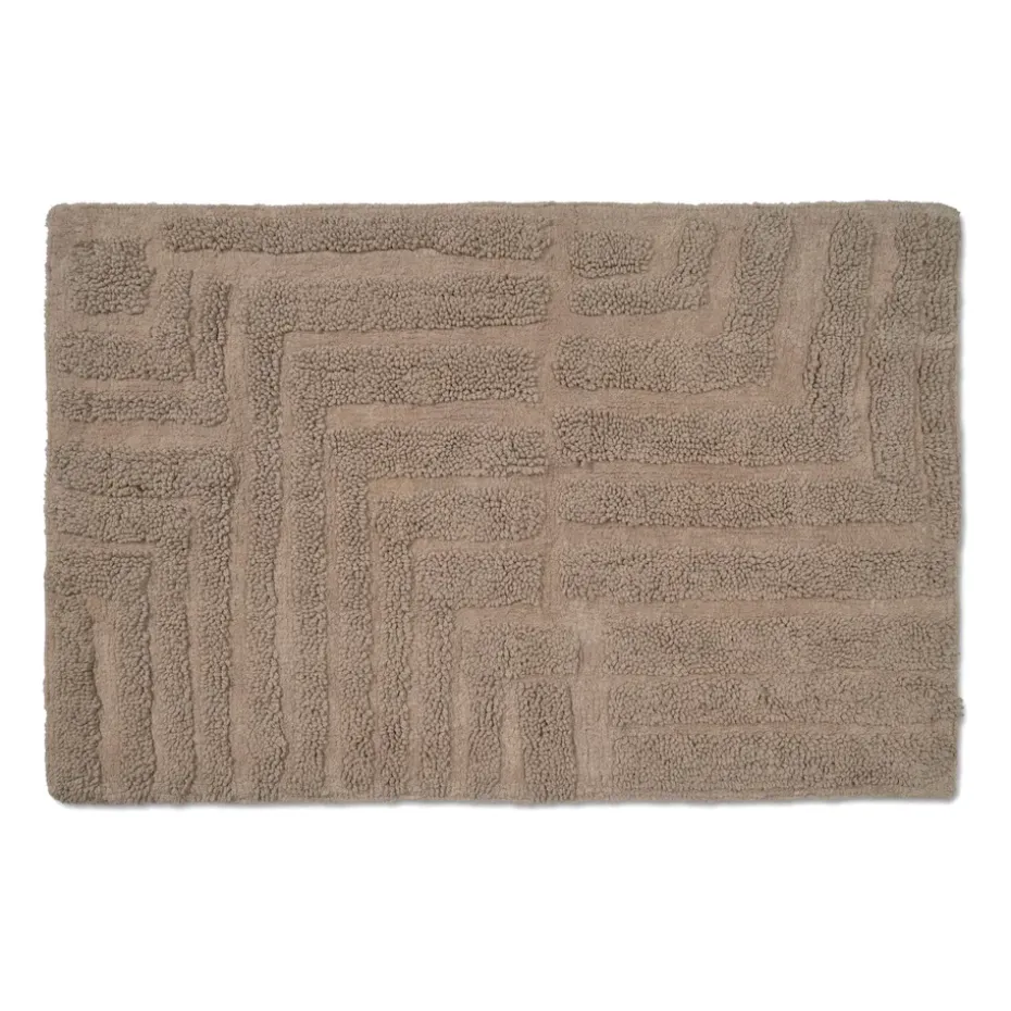 Tapis de salle de bain Field 60x90 cm, Simplement taupe