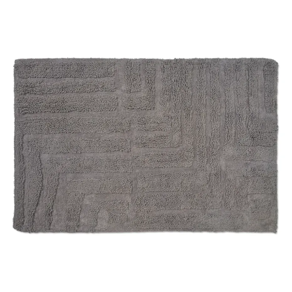 Tapis de salle de bain Field 60x90 cm, Gris