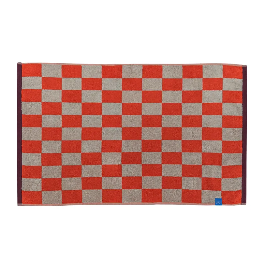 Tapis de salle de bain rétro 50x80 cm, Dark orange