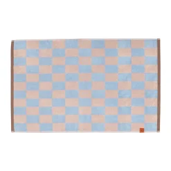 Tapis de salle de bain rétro 50x80 cm, Bleu Clair