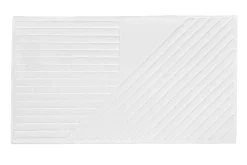 Tapis de salle de bain Stripes 50x90 cm, Blanc