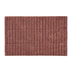 Tapis de salle de bain Tiles, Rouge pêche