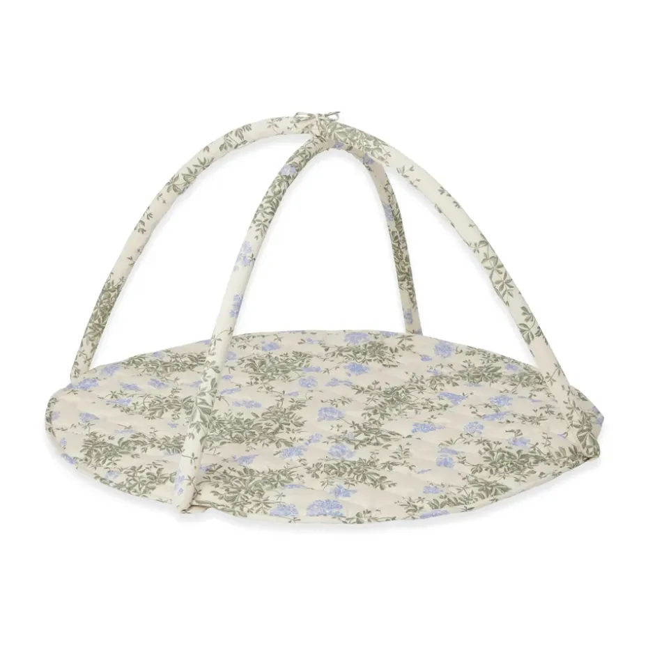 Tapis d'éveil Plumbago matelassé en satin, Ø90 cm