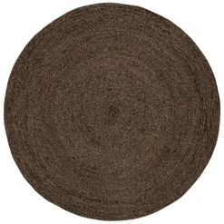 Tapis Ella Ø125cm, Noir-Nature