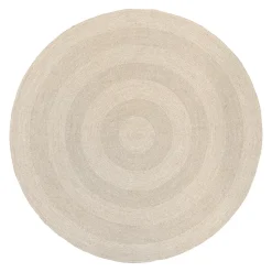 Tapis en jute Ella Ø150 cm, Blanc-nature