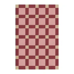 Tapis en jute Evelina Kroon 250x350 cm, Plum punch