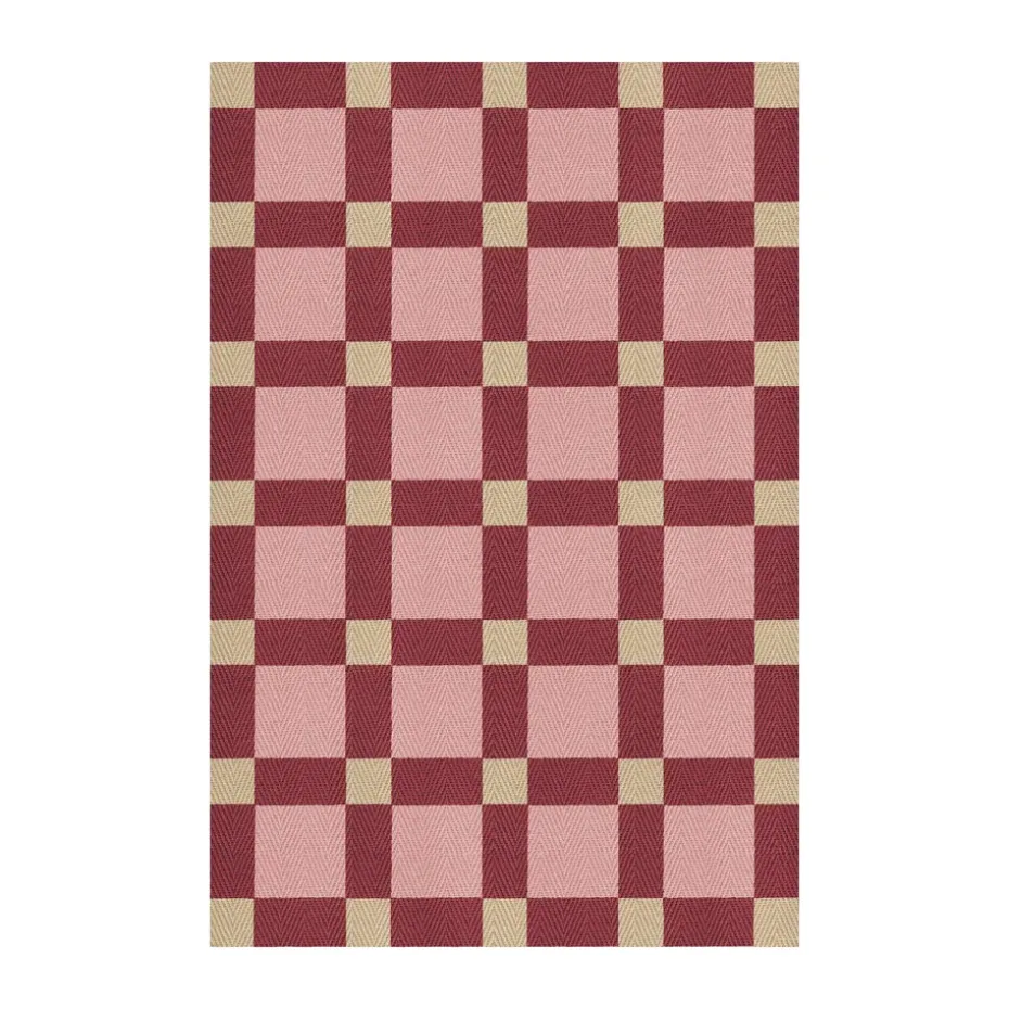 Tapis en jute Evelina Kroon 140x200 cm, Plum punch