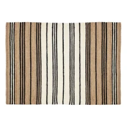 Tapis en jute rayé Elin, 160x230 cm