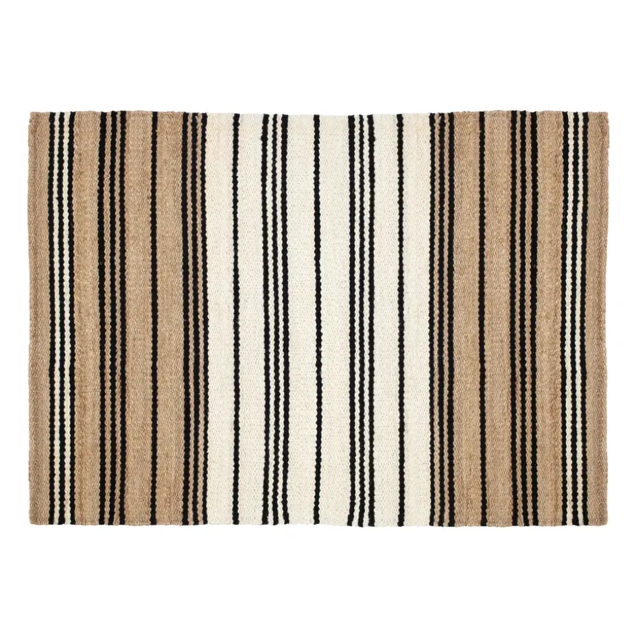 Tapis en jute rayé Elin, 160x230 cm