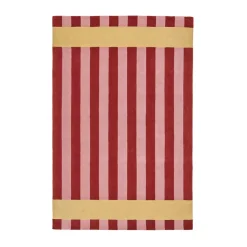 Tapis en laine Aisles, Rouge, 170x240 cm