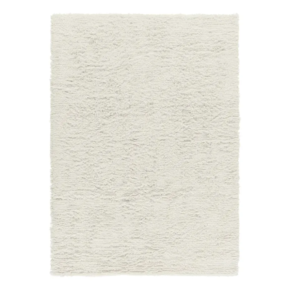 Tapis en laine Cozy blanc nature, 170x240 cm