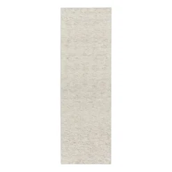 Tapis en laine Fawn blanc, 80x240 cm