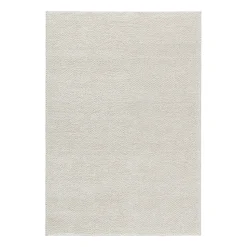 Tapis en laine Flock blanc nature, 170x240 cm