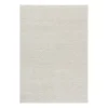 Tapis en laine Flock blanc nature, 200x300 cm