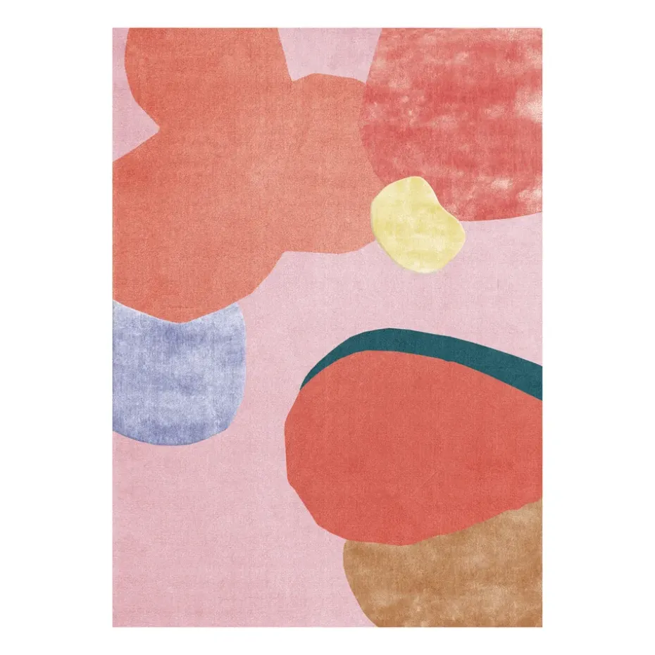 Tapis en laine Flower Field 250x350 cm, Pink