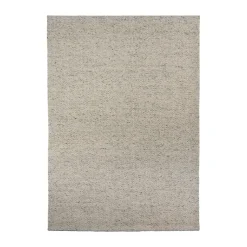 Tapis en laine Furrow blanc nature/gris, 200x300 cm