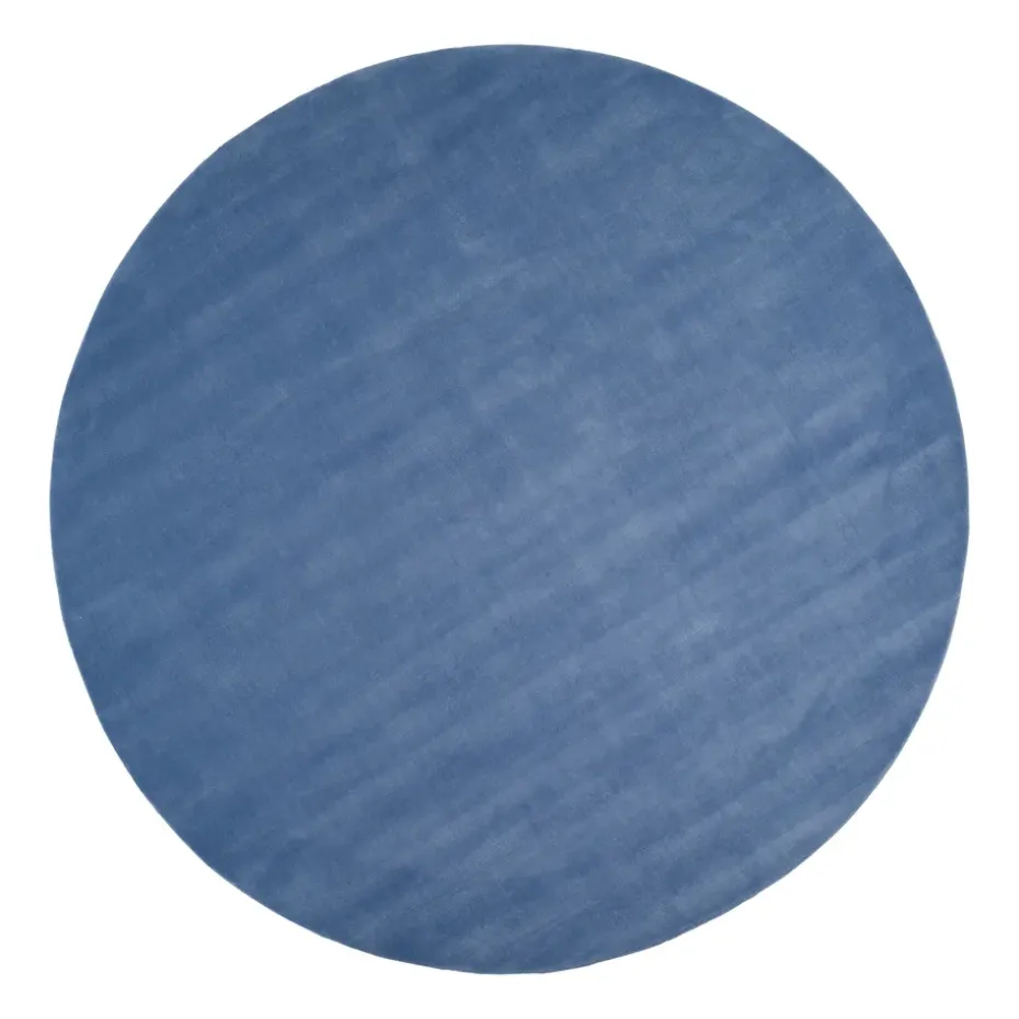 Tapis en laine Halo Cloud rond, Blue, Ø250 cm