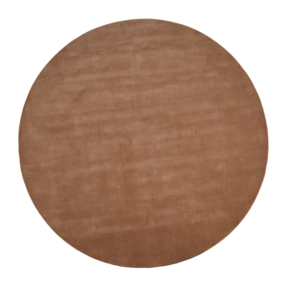 Tapis en laine Halo Cloud rond, Amber, Ø300 cm